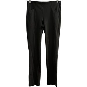 Athleta Women's Size 4 Dark Grey Pull-On Side Zipper Straight Leg‎ Casual Pants